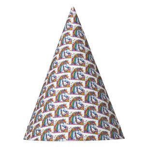 Chapeaux De Fêtes Cheval Whimsical Rainbow Floral Equestriday