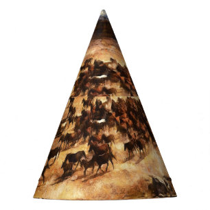 Chapeaux De Fêtes Chevaux Sauvages : Majesté d'Animal Artistique.