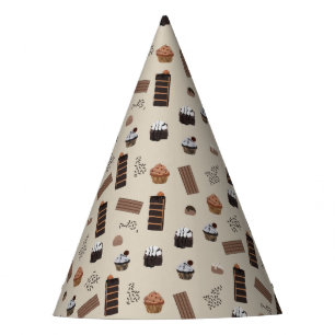 Chapeaux De Fêtes Chocolat thème Motif fête d'anniversaire