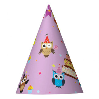 Chapeaux De Fêtes chouette fête d'anniversaire