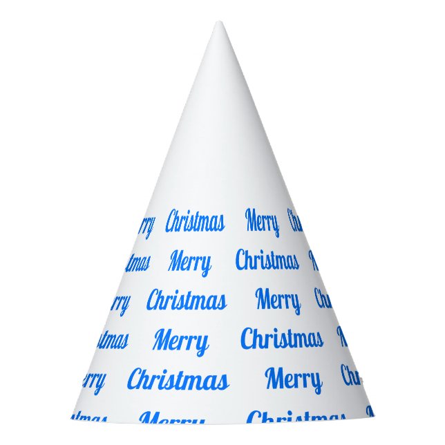 Chapeaux De Fêtes Christma Mounts Blue Merry Christmas (Devant)