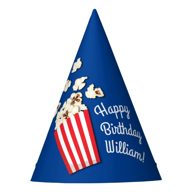 Chapeaux De Fêtes Cinéma Popcorn fête d'anniversaire (Devant)