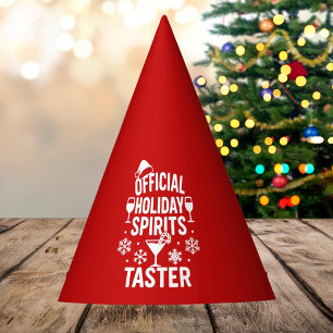 Chapeaux De Fêtes Citation de Noël drôle fêtes esprits dégustateur r