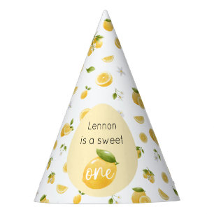 Chapeaux De Fêtes Citron sucré Un 1er anniversaire