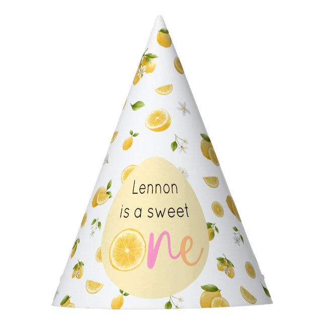 Chapeaux De Fêtes Citron sucré un anniversaire (Devant)