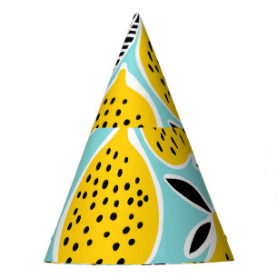 Chapeaux De Fêtes Citron vintage : Motif sans fil tiré à la main