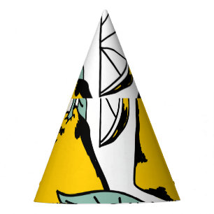 Chapeaux De Fêtes citrons dessinés à la main, motif vibrant.