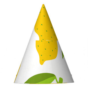 Chapeaux De Fêtes citrons jaunes, motif artistique sans soudure.