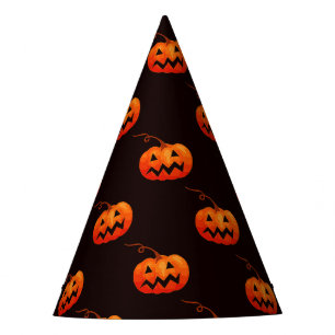 Chapeaux De Fêtes Citrouille D'Halloween, Citrouille Orange Trou Ou