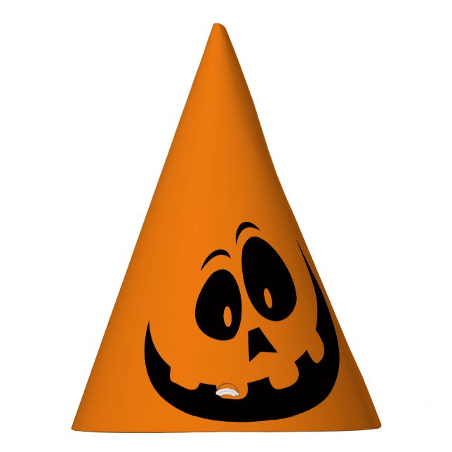 Chapeaux De Fêtes Citrouille Face Orange Halloween (Droite)