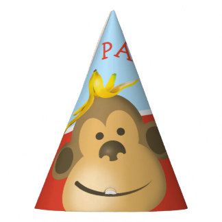 Chapeaux De Fêtes Clair Gras Coloré Go Bananes Singe