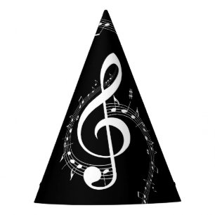 Chapeaux De Fêtes Climacic G Clef Music Black