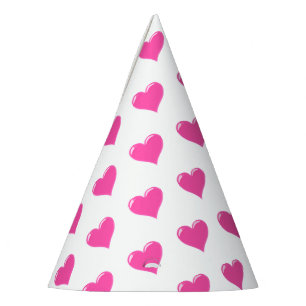 Chapeaux De Fêtes Coeur rose - Amour
