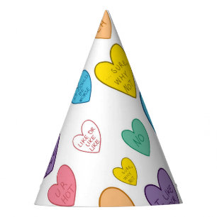 Chapeaux De Fêtes Coeurs de bonbons