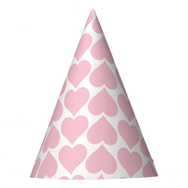 Chapeaux De Fêtes Coeurs roses Motif, Romantique, Amour (Devant)