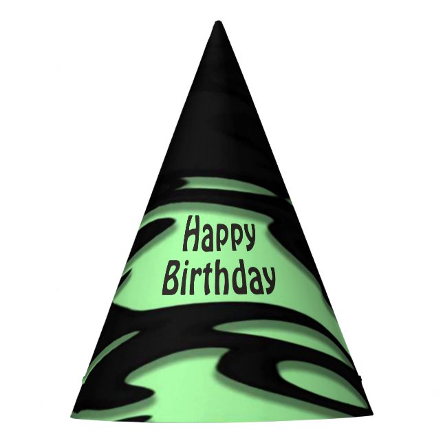 Chapeaux De Fêtes Coincé dans l'Anniversaire Vert (Devant)