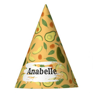 Chapeaux De Fêtes Collection de Motifs de paniers de fruits - Avocad