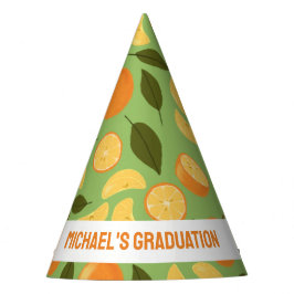 Chapeaux De Fêtes Collection de Motifs de paniers de fruits - Orange