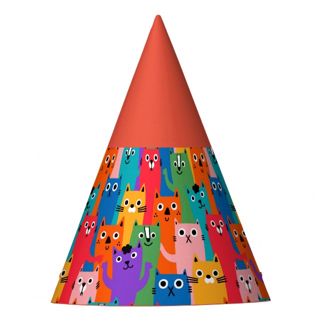 Chapeaux De Fêtes Colorful cats (Devant)