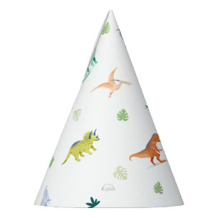 Chapeaux De Fêtes Colos Dino Anniversaire Dinosaur Casquette de fête