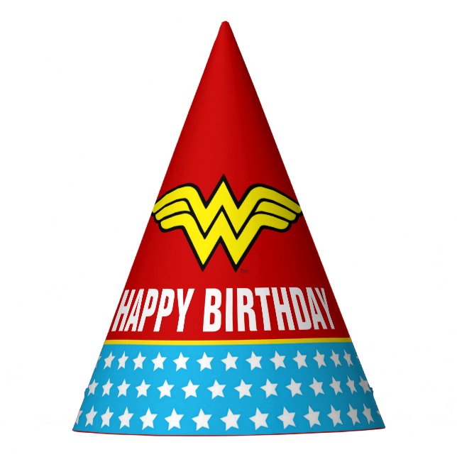 Chapeaux De Fêtes Comics DC | Wonder Woman Anniversaire (Devant)