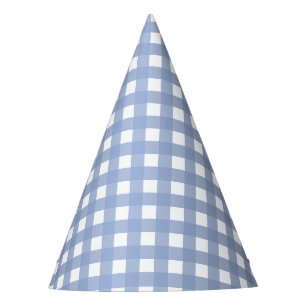 Chapeaux De Fêtes Conception bleue de sérénité bleue de guingan