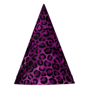 Chapeaux De Fêtes Conception de la série Leopard violet et or 3