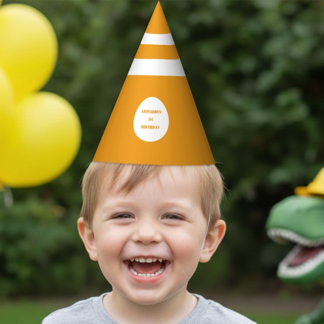 Chapeaux De Fêtes Cône de signalisation orange de zone de constructi (Créateur téléchargé)