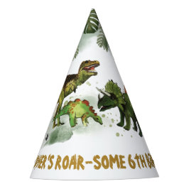 Chapeaux De Fêtes Cool Dinosaures Jurassique Garçon Anniversaire Con