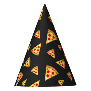 Chapeaux De Fêtes Cool et fun pizza tranches motif