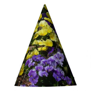 Chapeaux De Fêtes Coteau de panneaux violets et jaunes