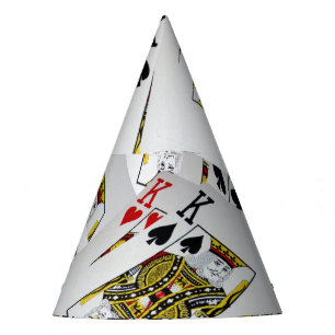 Chapeaux De Fêtes "Couche royale : Une pile de cartes de poker des r