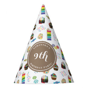 Chapeaux De Fêtes Couleur Rainbow Cake Sprinkles Anniversaire