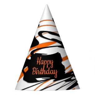 Chapeaux De Fêtes Couleurs d'orange et de noir grossièrement au Beng