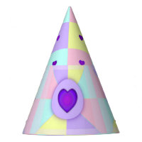 Couleurs pastel & coeurs violets battre