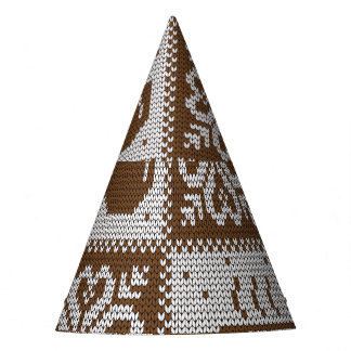Chapeaux De Fêtes Coupes d'hiver confites : motif de boisson chaude.