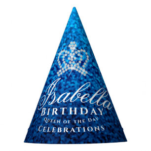 Chapeaux De Fêtes Couronne Bleue Brillante