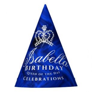 Chapeaux De Fêtes Couronne Bleue Brillante