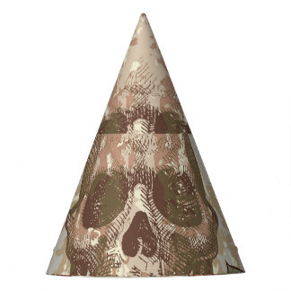 Chapeaux De Fêtes Crânes rétro et ornement Rose