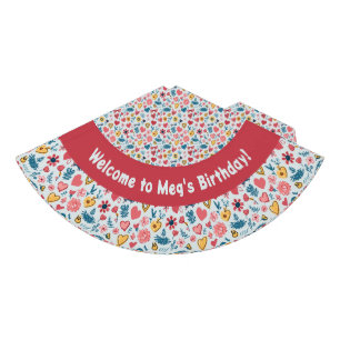 Chapeaux De Fêtes Crayon Pastel Coeur & Fleurs