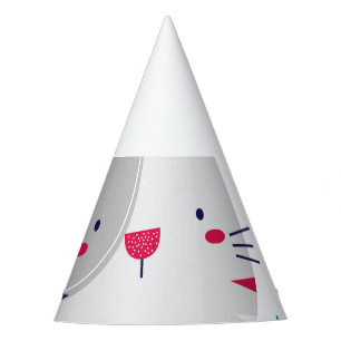 Chapeaux De Fêtes Création florale de chat mignon
