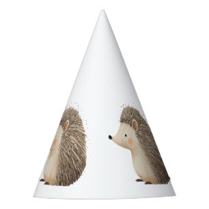 Chapeaux De Fêtes Crème Brown Hérisson Anniversaire