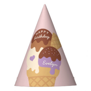 Chapeaux De Fêtes Crème glacée Sundae Anniversaire de enfant personn