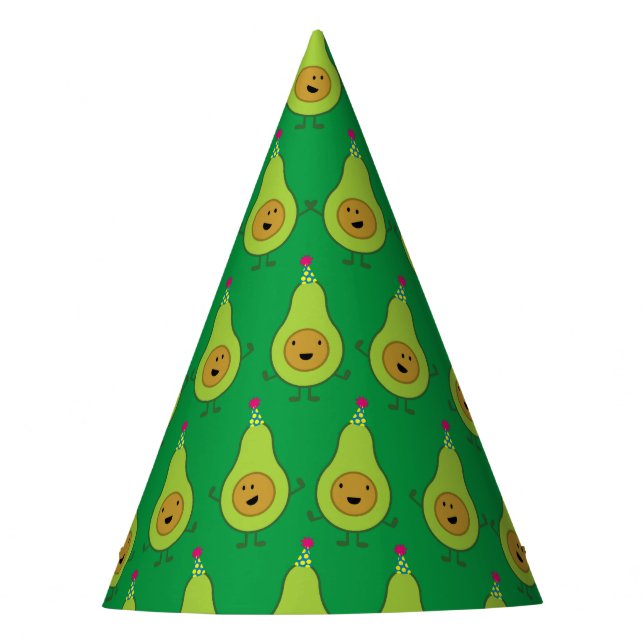 Chapeaux De Fêtes Cute Avocado 1er anniversaire Casquettes (Devant)