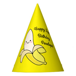 Chapeaux De Fêtes Cute banana Anniversaire de enfant Kawaii