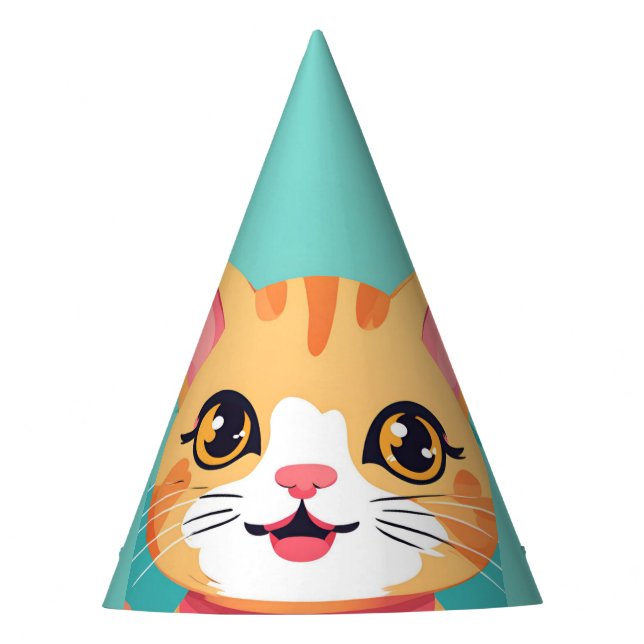 Chapeaux De Fêtes Cute chat chaton animaux de compagnie fête d'anniv (Devant)
