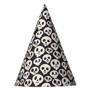 Chapeaux De Fêtes Cute crâne Imprimer Halloween Cone Casquette