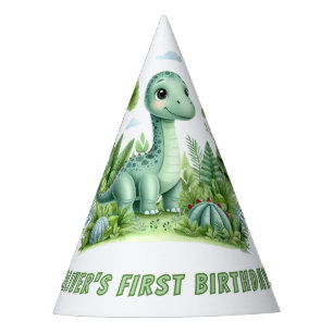 Chapeaux De Fêtes Cute Dinosaur Baby's 1st Birthday Party