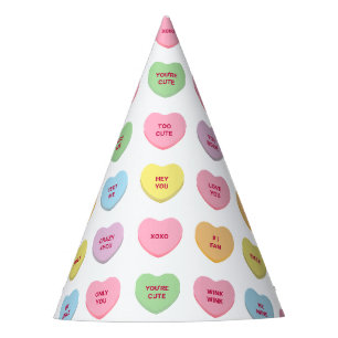 Chapeaux De Fêtes Cute drôle girly conversation personnalisée bonbon