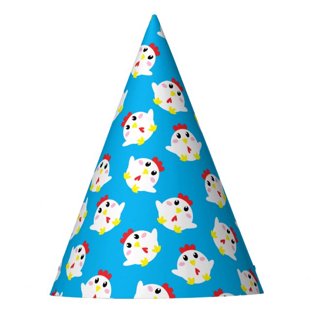 Chapeaux De Fêtes Cute ferme de poulet Enfants 1er fête d'anniversai (Devant)